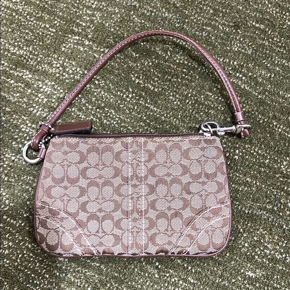COACH Monogram Wristlet